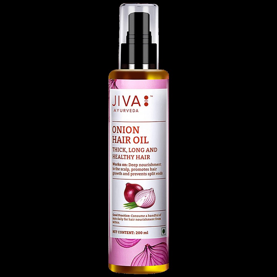 Jiva Ayurveda Onion Hair Oil - For Thick