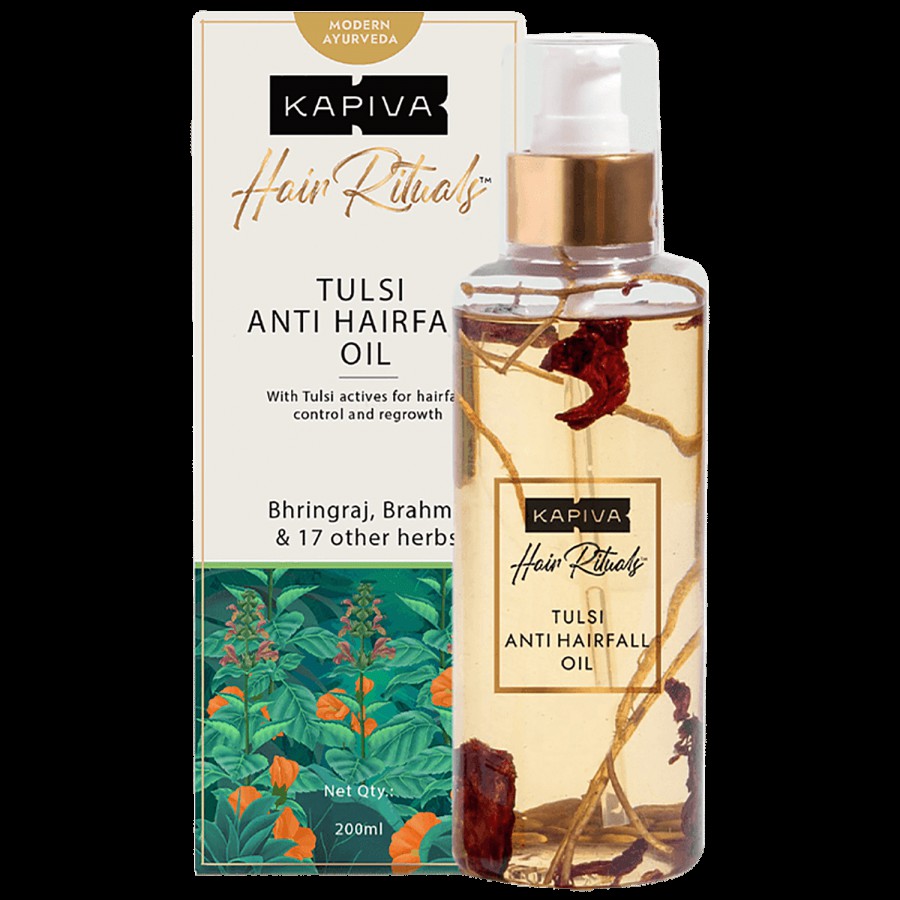 Kapiva Tulsi Anti-Hair Fall Oil - 100% Ayurvedic