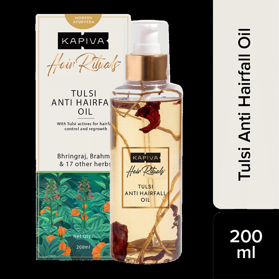 Kapiva Tulsi Anti-Hair Fall Oil - 100% Ayurvedic