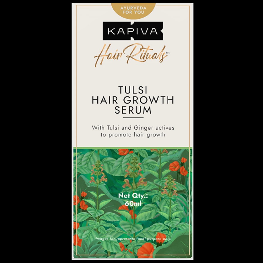 Kapiva Tulsi Hair Growth Serum - Promotes Hair Growth