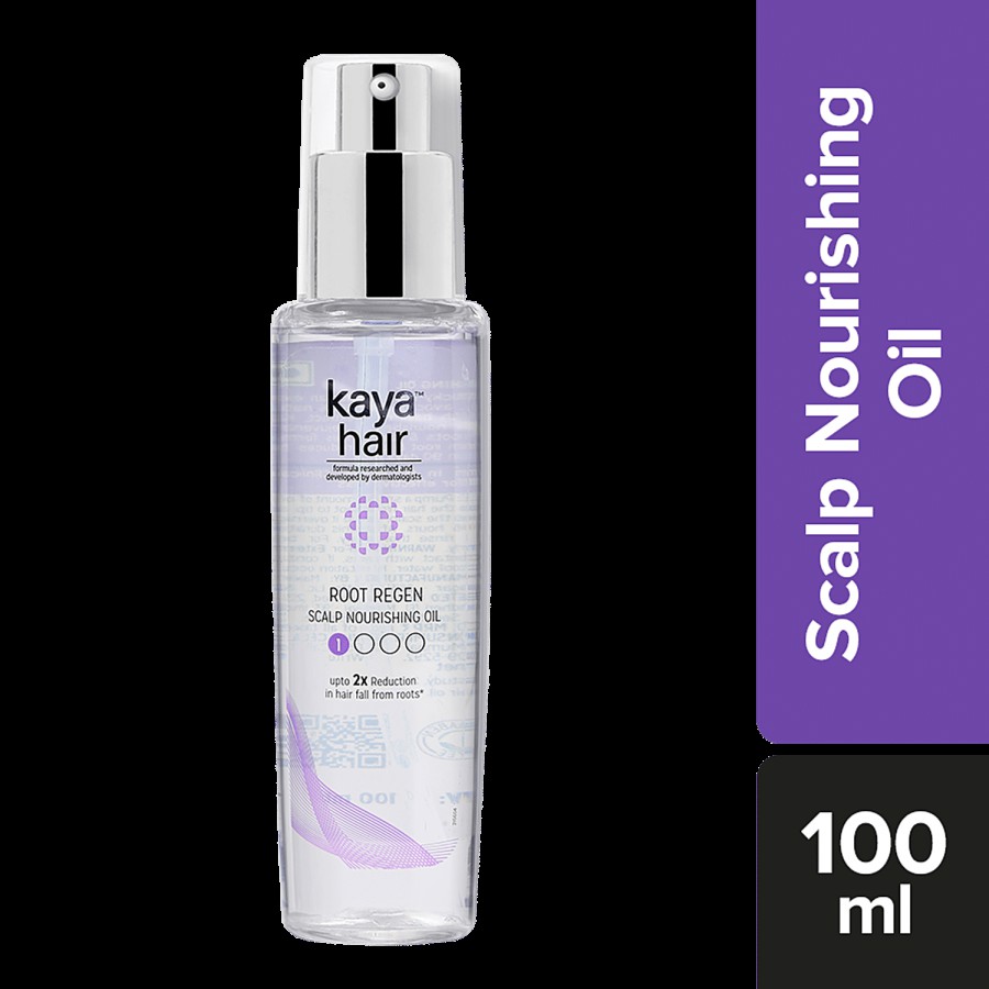 Kaya Clinic Root Regen Scalp Nourishing Oil - Up To 2x Reduction in Hairfall From Roots