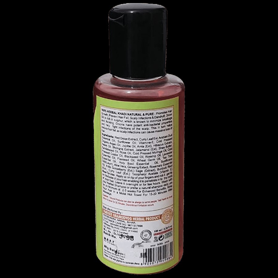 Khadi Herbal Onion Oil - For Hair Growth