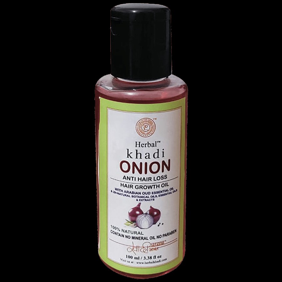 Khadi Herbal Onion Oil - For Hair Growth