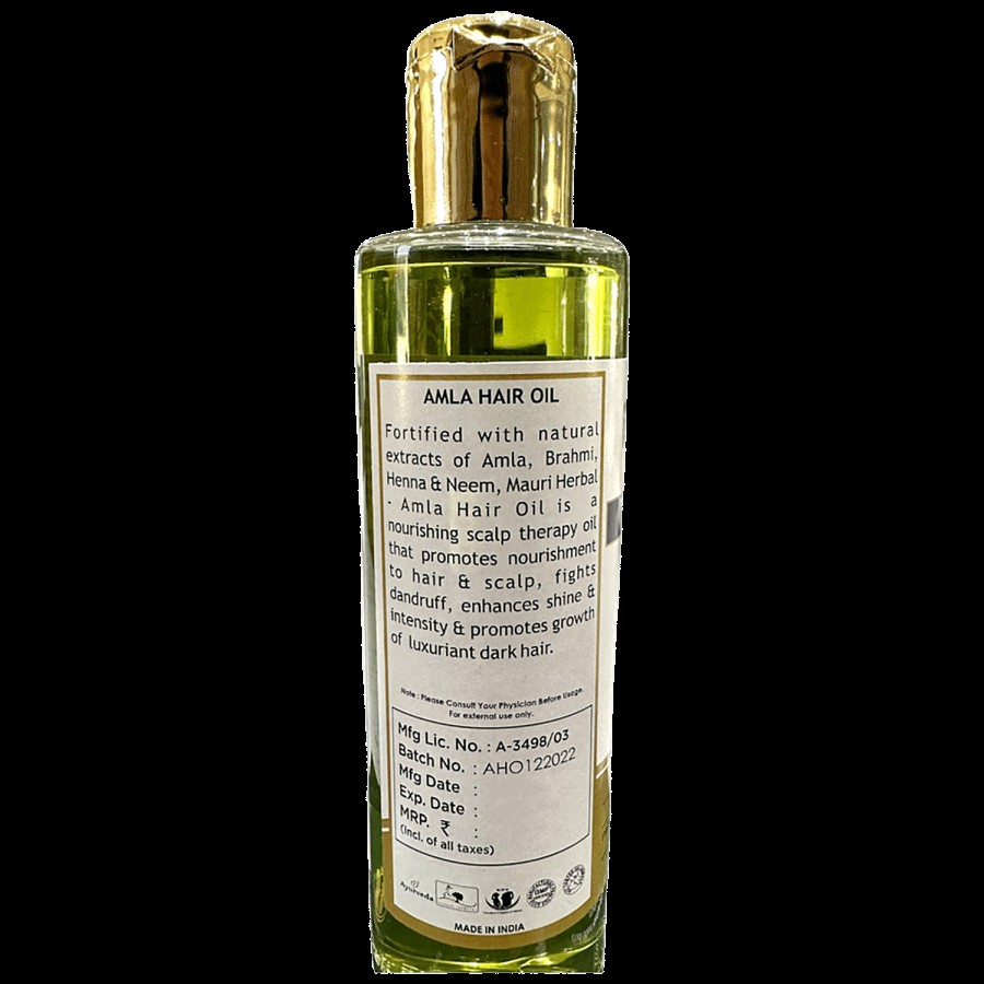 Khadi Mauri Herbal Amla Hair Oil - Ayurvedic