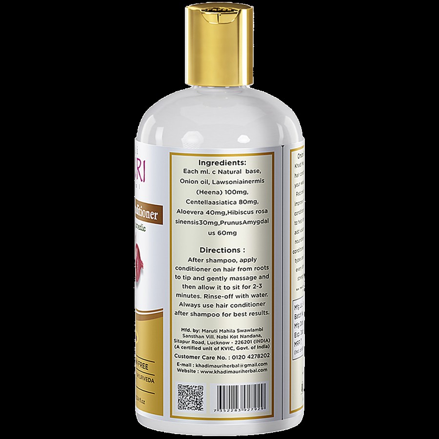 Khadi Mauri Herbal Onion Oil Conditioner - SLES & Paraben Free