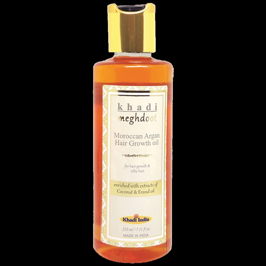 Khadi Meghdoot  Moroccan Argan Hair Growth Oil For Hair Growth & Silky Hair