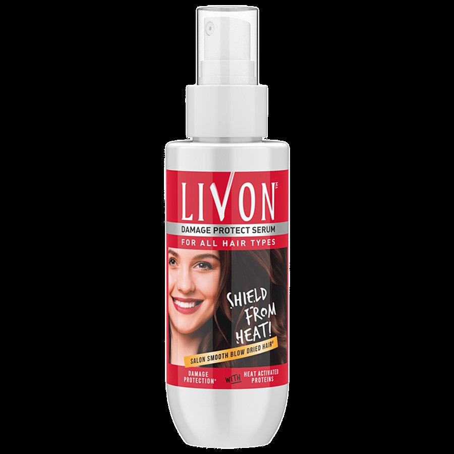 Livon Heat Protect Serum - Help To Soften & Shine Hair