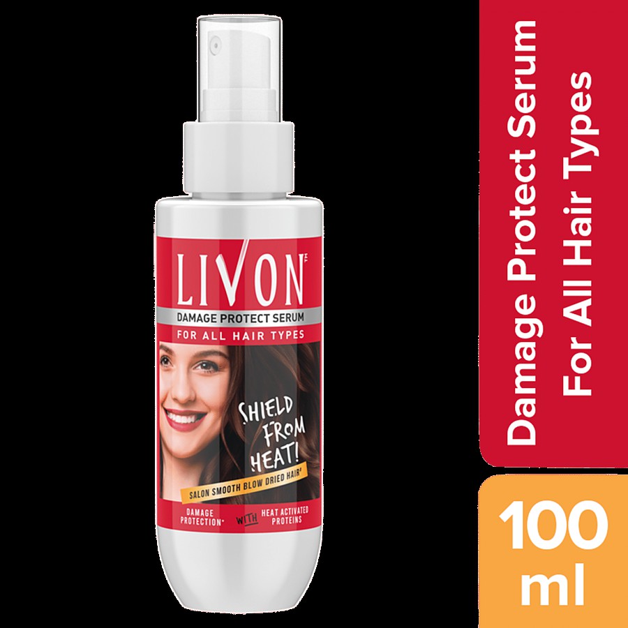 Livon Heat Protect Serum - Help To Soften & Shine Hair