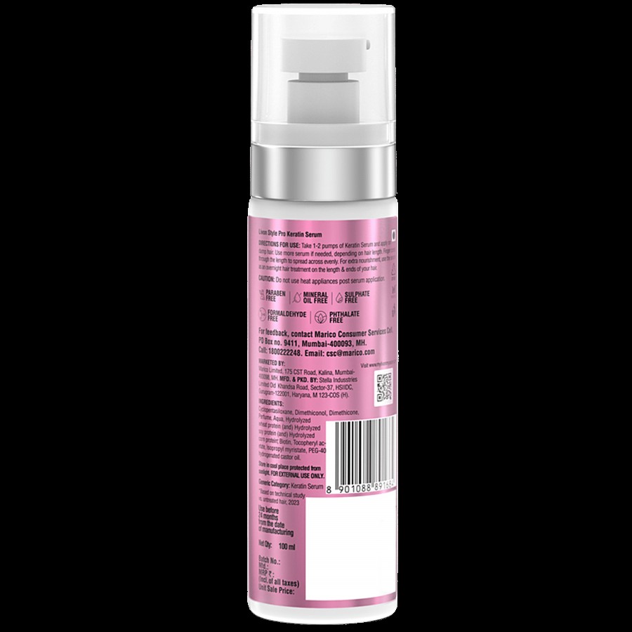 Livon Style Pro Keratin Serum - With Biotin