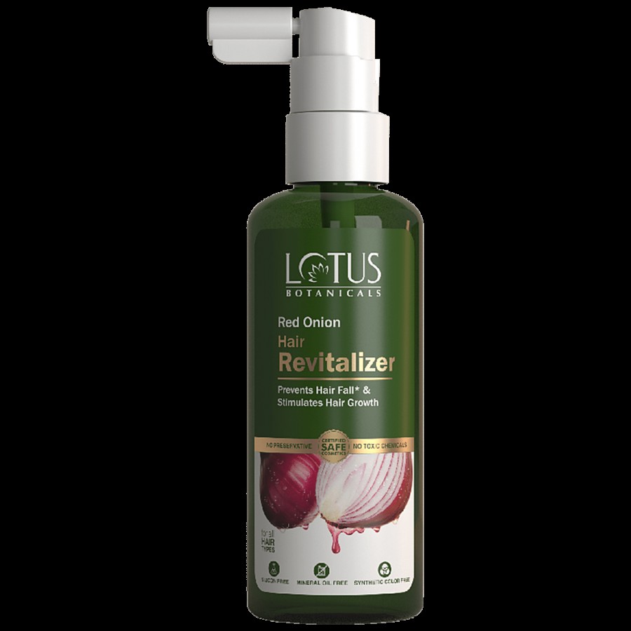 Lotus Botanicals Red Onion Hair Revitalizer - Prevents Hair-fall