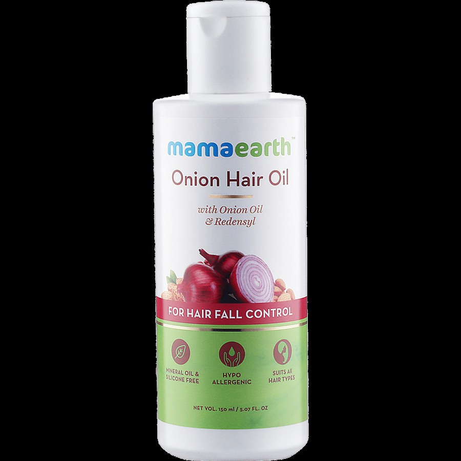 Mamaearth Onion Hair Oil - For Hair Fall Control