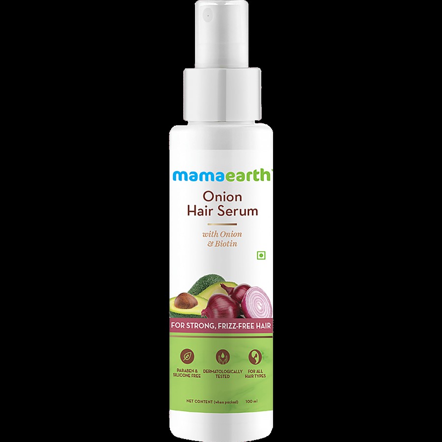 Mamaearth Onion Hair Serum - For Strong Frizz-Free Hair