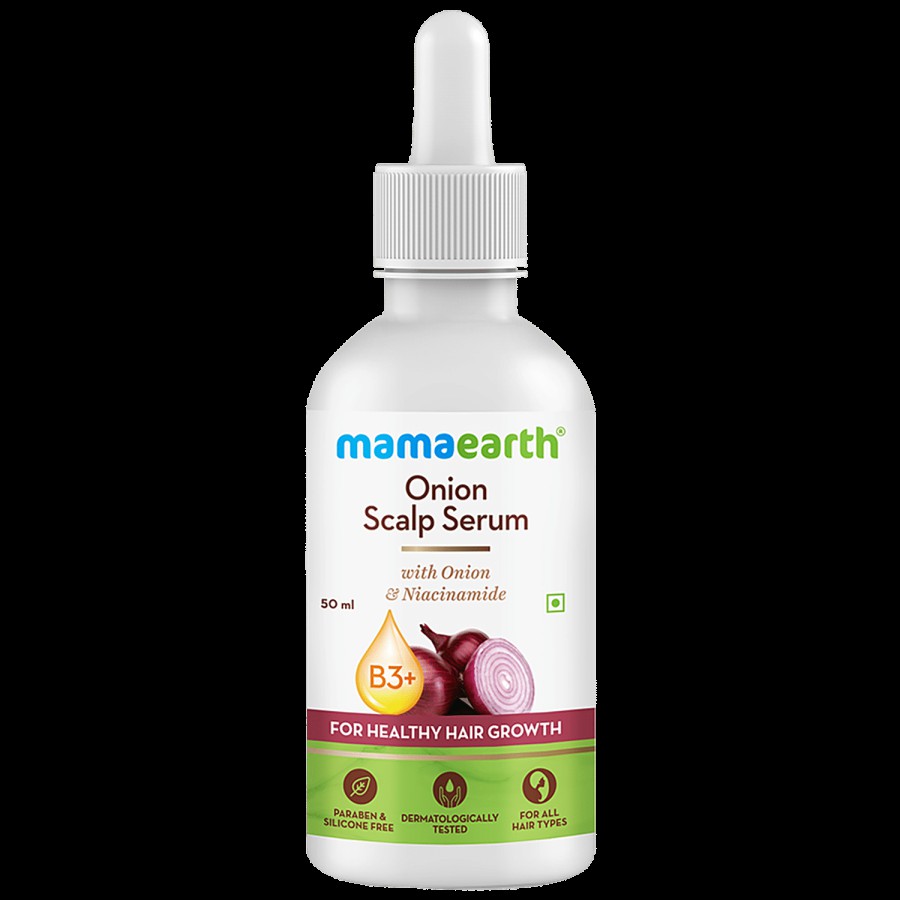 Mamaearth Onion Scalp Serum With Onion & Niacinamide - For Healthy Hair Growth