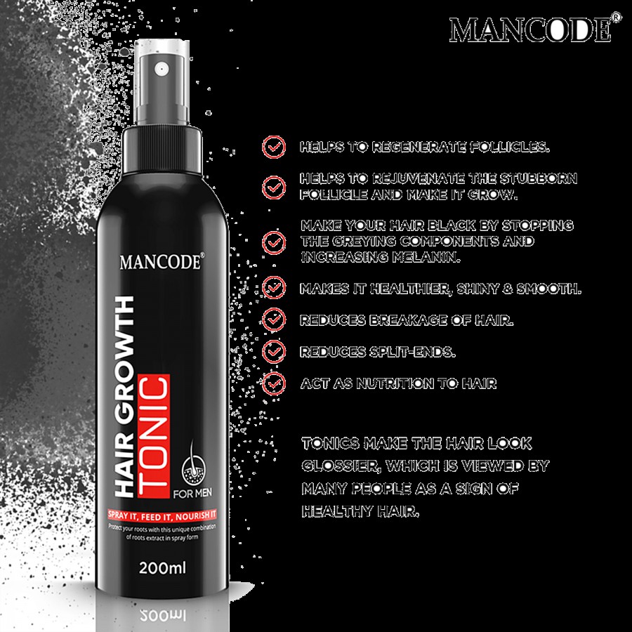 Mancode Hair Growth Tonic - Aloevera & Neem Extract