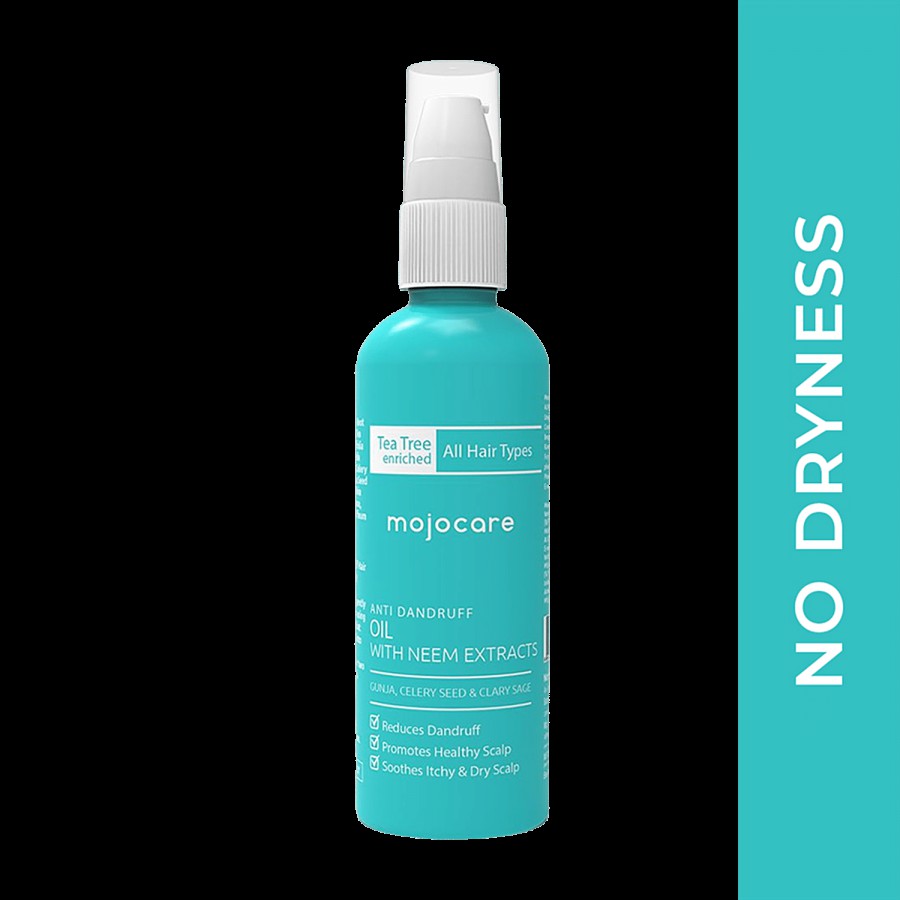 Mojocare Anti Dandruff Oil - With Tea Tree Oil & Neem Extracts