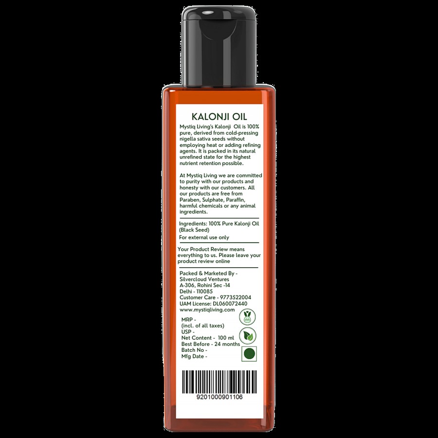 Mystiq Living Kalonji Oil