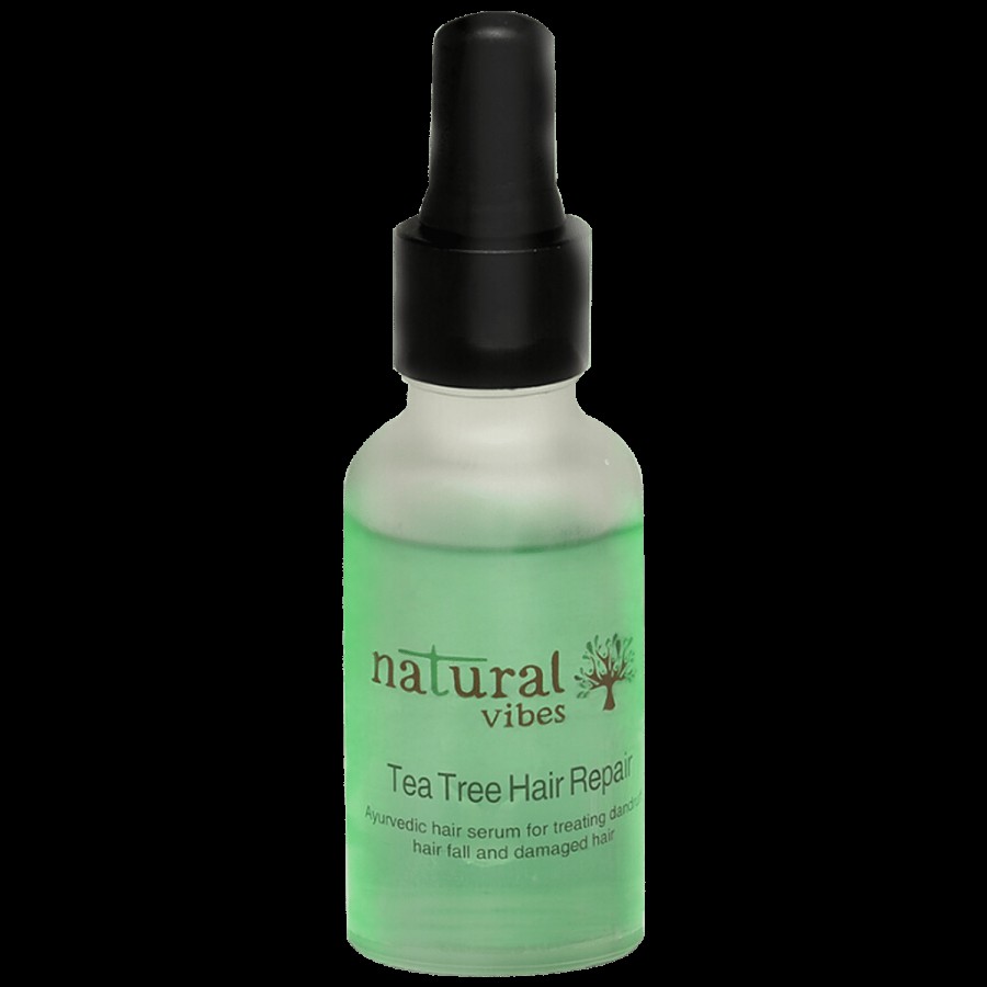 Natural Vibes Ayurvedic Tea Tree Hair Repair Serum - For Treating Dandruff