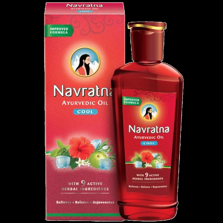 Navratna Ayurvedic Hair Oil - For Head & Body Ache