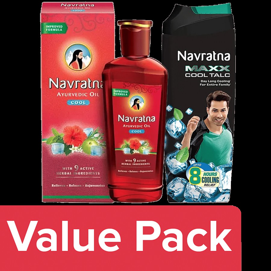 Navratna Ayurvedic Hair Oil - For Head & Body Ache