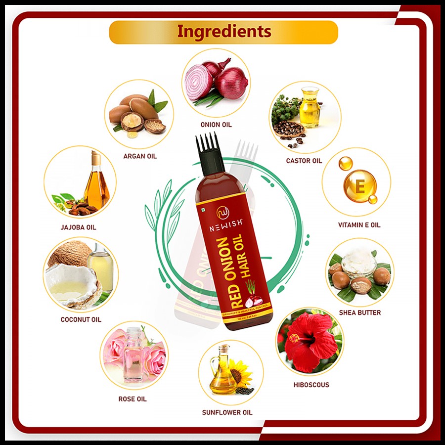 Newish Onion Hair Oil - For Hair Growth