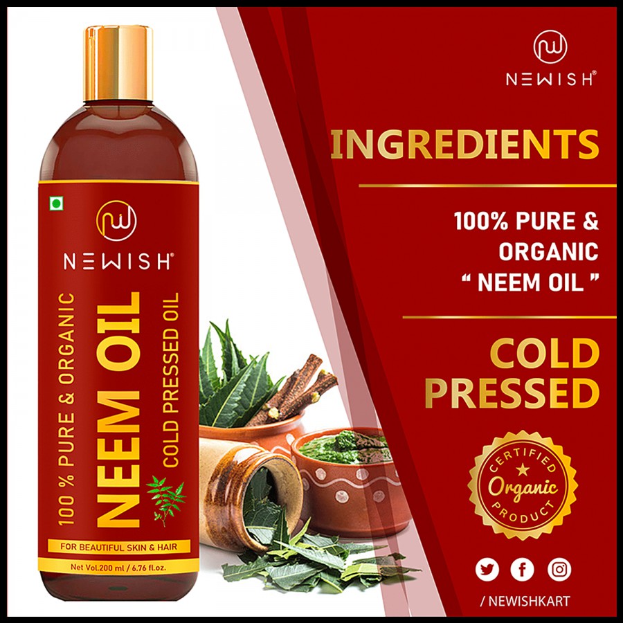 Newish Organic Neem Oil - Cold Pressed