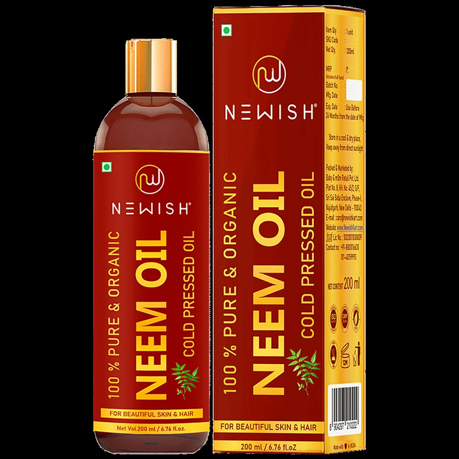 Newish Organic Neem Oil - Cold Pressed