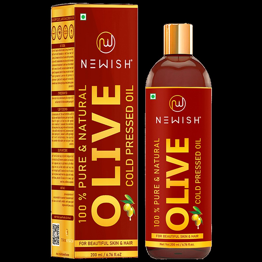 Newish Pure Cold Pressed Olive Oil - For Hair & Skin