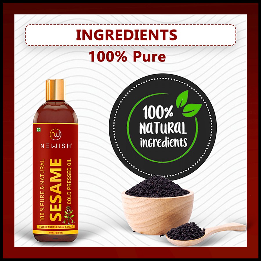 Newish Sesame Oil - Cold Pressed