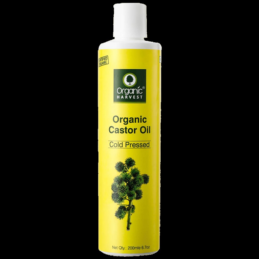 Organic Harvest Cold Pressed Castor Oil - 100% Pure & Organic