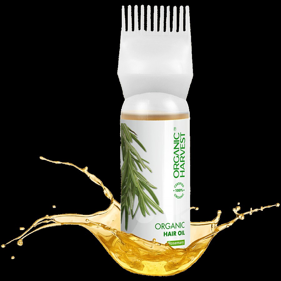 Organic Harvest Rosemary Hair Oil - Goodness Of 9 Natural Oils