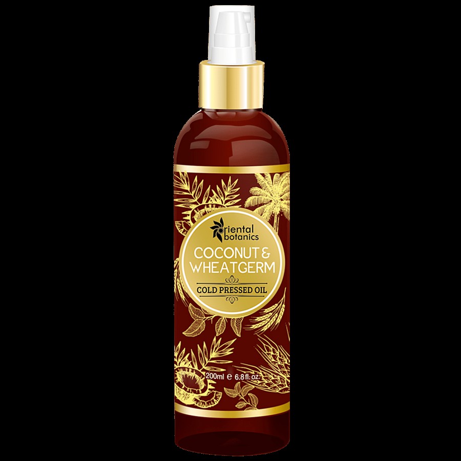 Oriental Botanics Coconut & Wheat Germ Oil - To Help Dandruff Control & Irritation