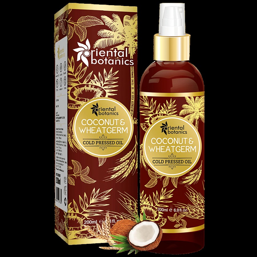 Oriental Botanics Coconut & Wheat Germ Oil - To Help Dandruff Control & Irritation