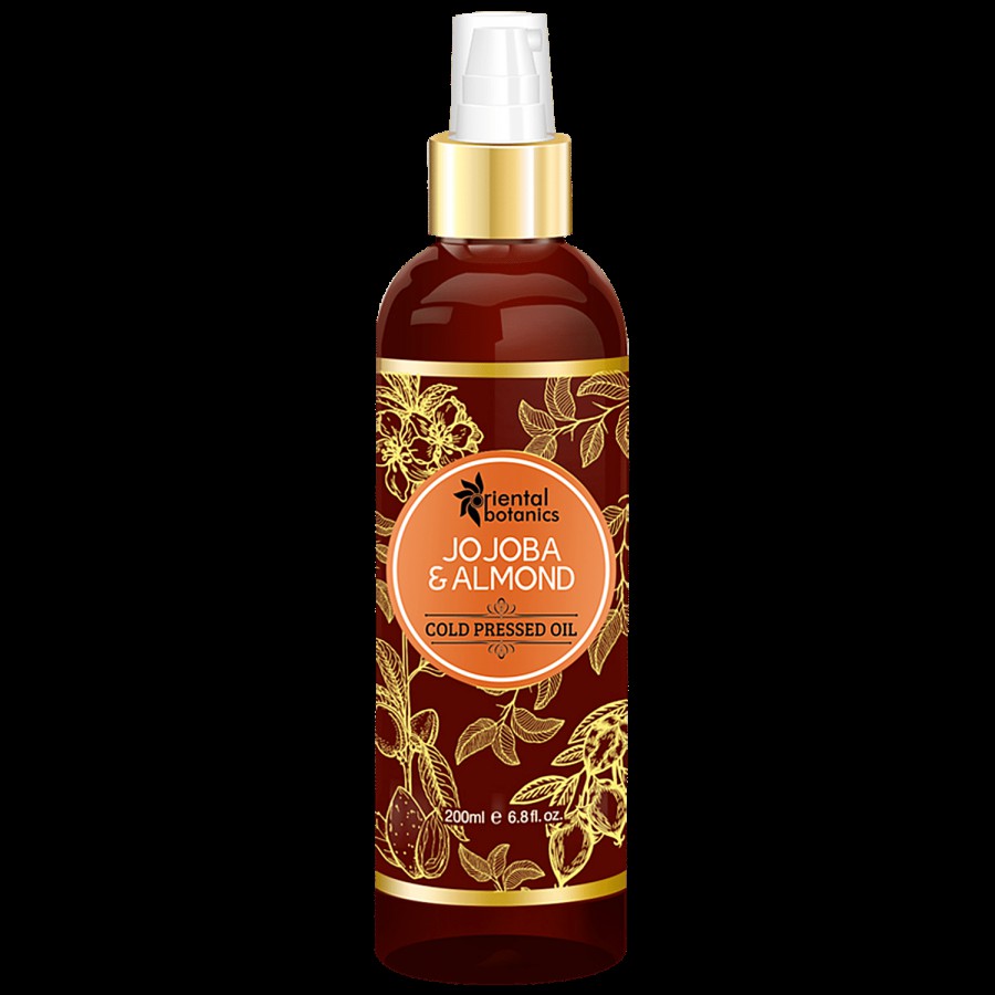 Oriental Botanics Jojoba & Almond Oil - Improves Texture of Hair