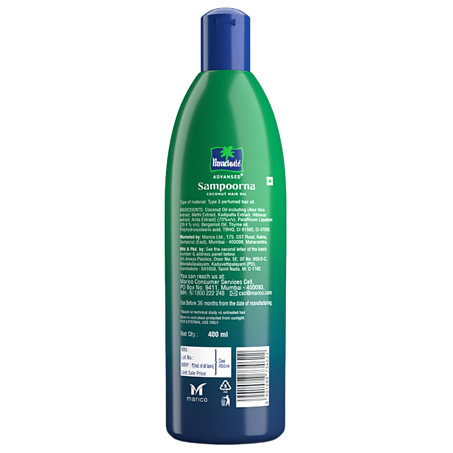 Parachute Advansed Sampoorna Coconut Hair Oil