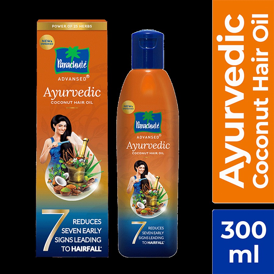 Parachute  Advansed Ayurvedic Coconut Hair Oil - 7 Major Hair Problem