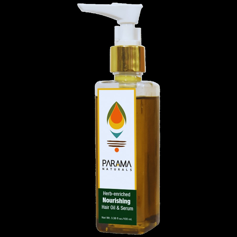 Parama Naturals Herb-enriched Nourishing Hair Oil & Serum - For Hair Growth