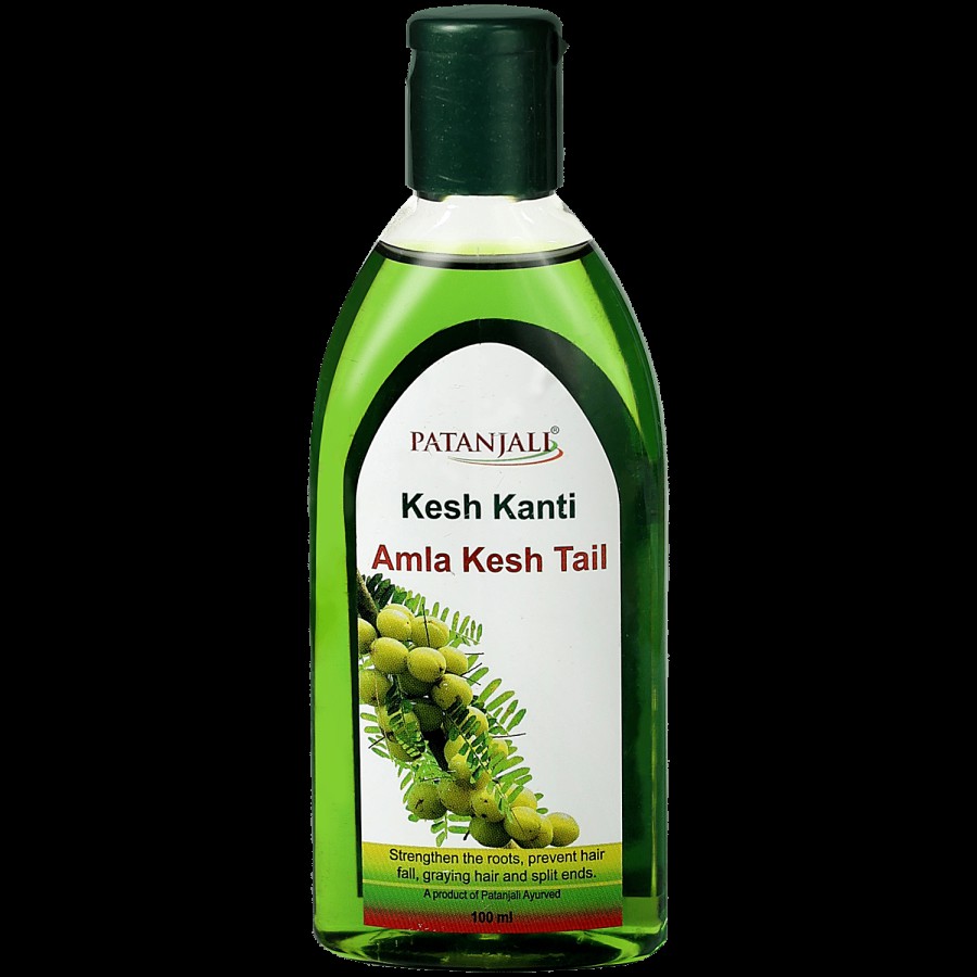 Patanjali Kesh Kanti Amla Hair Oil - Strengthen The Roots