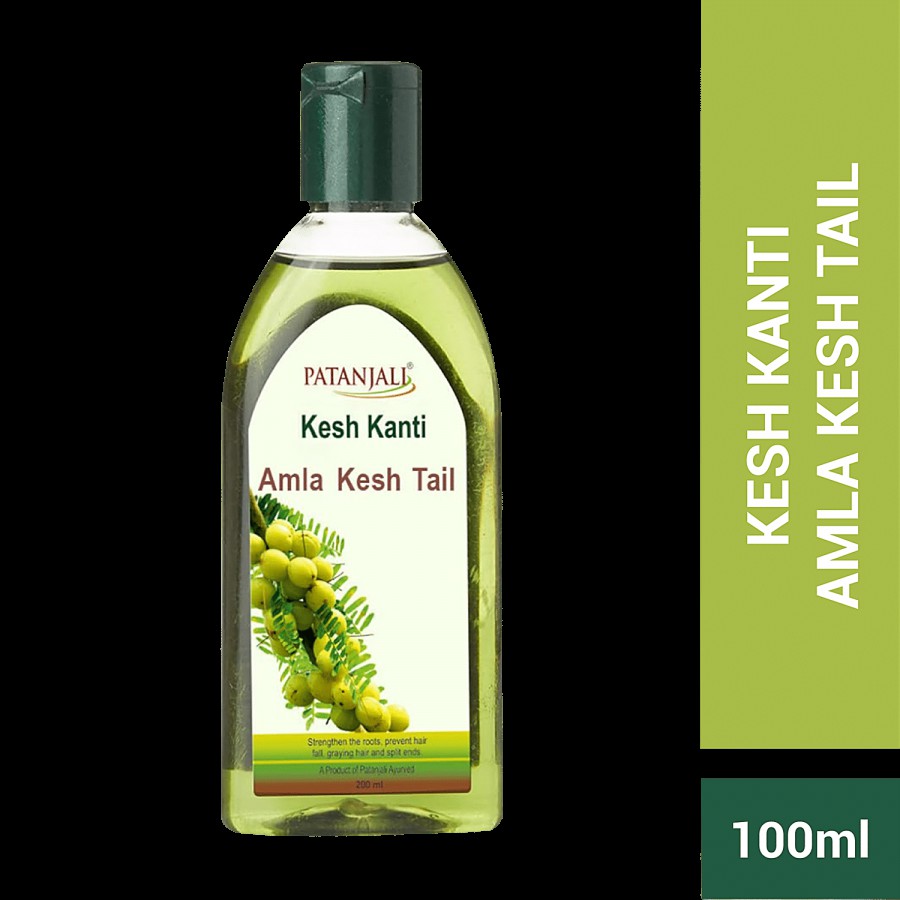 Patanjali Kesh Kanti Amla Hair Oil - Strengthen The Roots