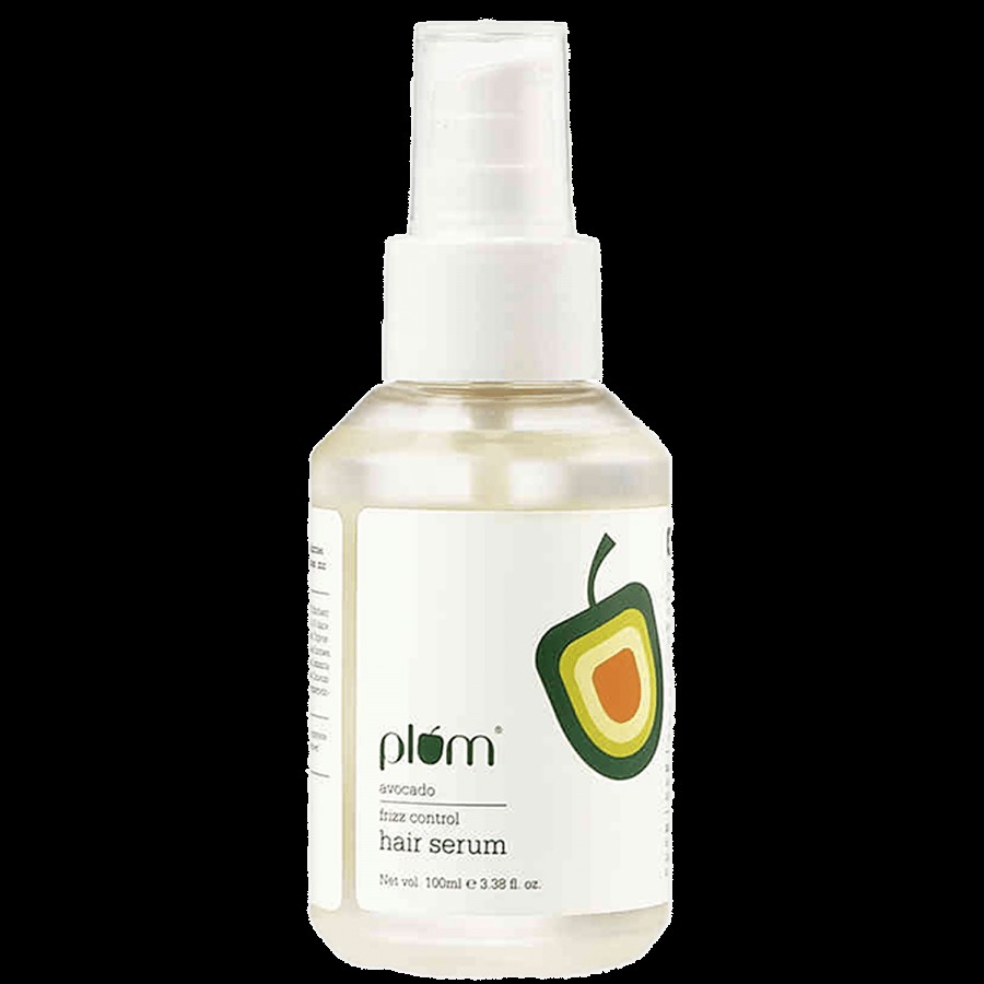 Plum Avocado Frizz-Control Hair Serum - Provides Smooth Texture