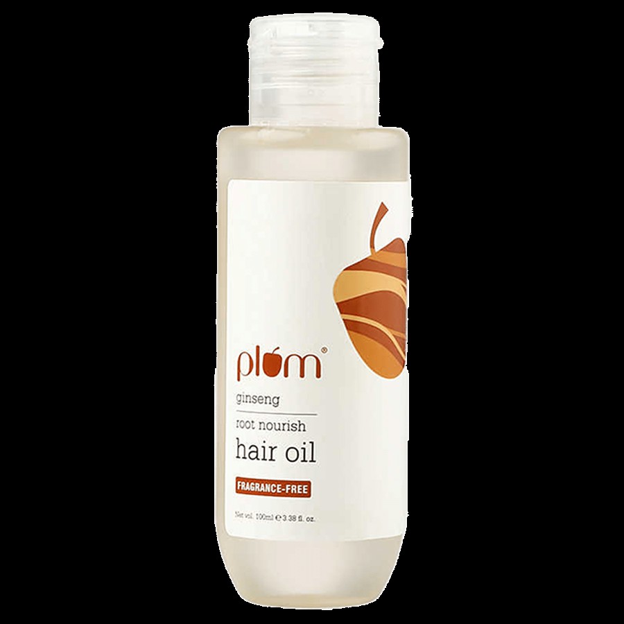 Plum Ginseng Root Nourish Hair Oil - Fragrance Free