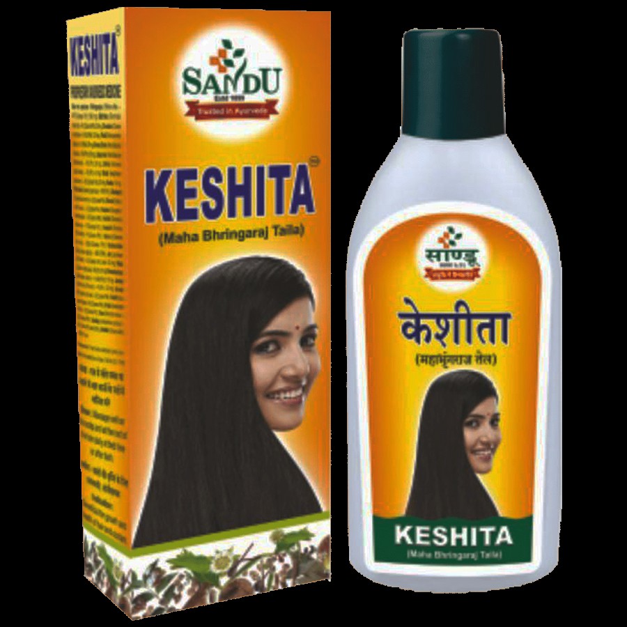 SANDU Keshita Ayurvedic Hair Oil - Provides Nourishment