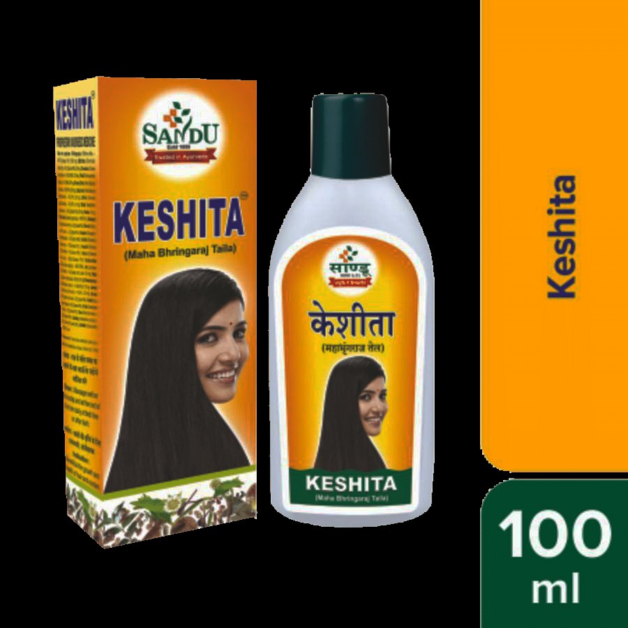 SANDU Keshita Ayurvedic Hair Oil - Provides Nourishment