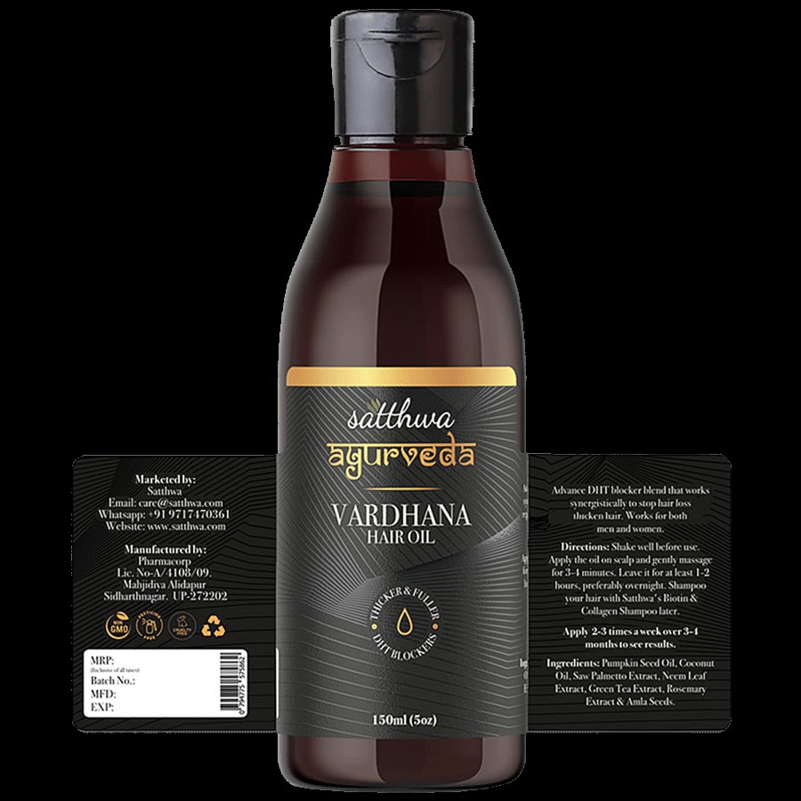 Satthwa Vardhana Hair Oil - Promotes Regrowth