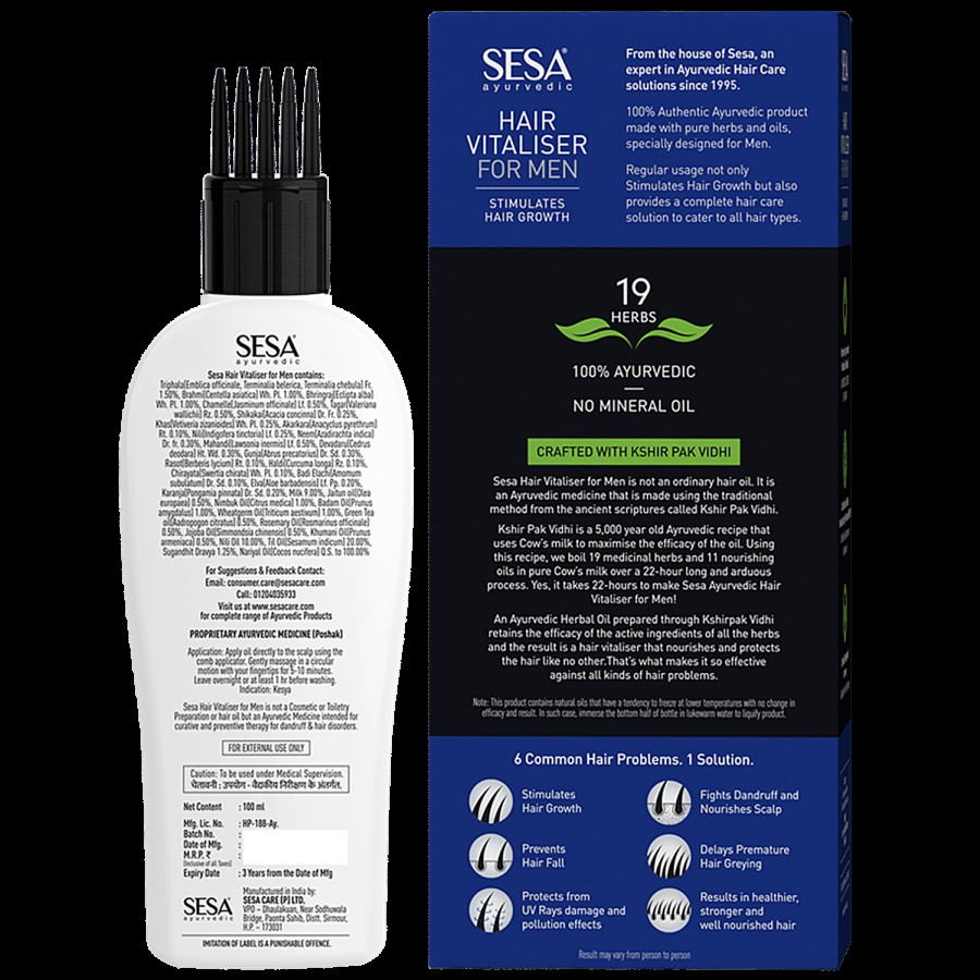 Sesa Ayurvedic Hair Vitaliser - Stimulates Growth