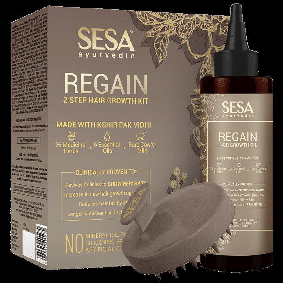 Sesa Ayurvedic Regain 2 Step Hair Growth Kit - Reduces Hairfall