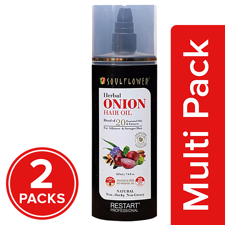 Soulflower Onion Herbal Hair Growth Oil