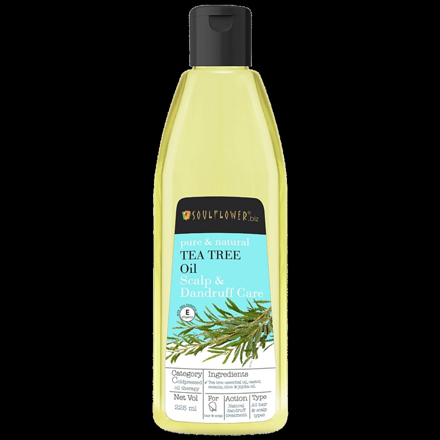 Soulflower Tea Tree Oil - For Dry Damaged Hair