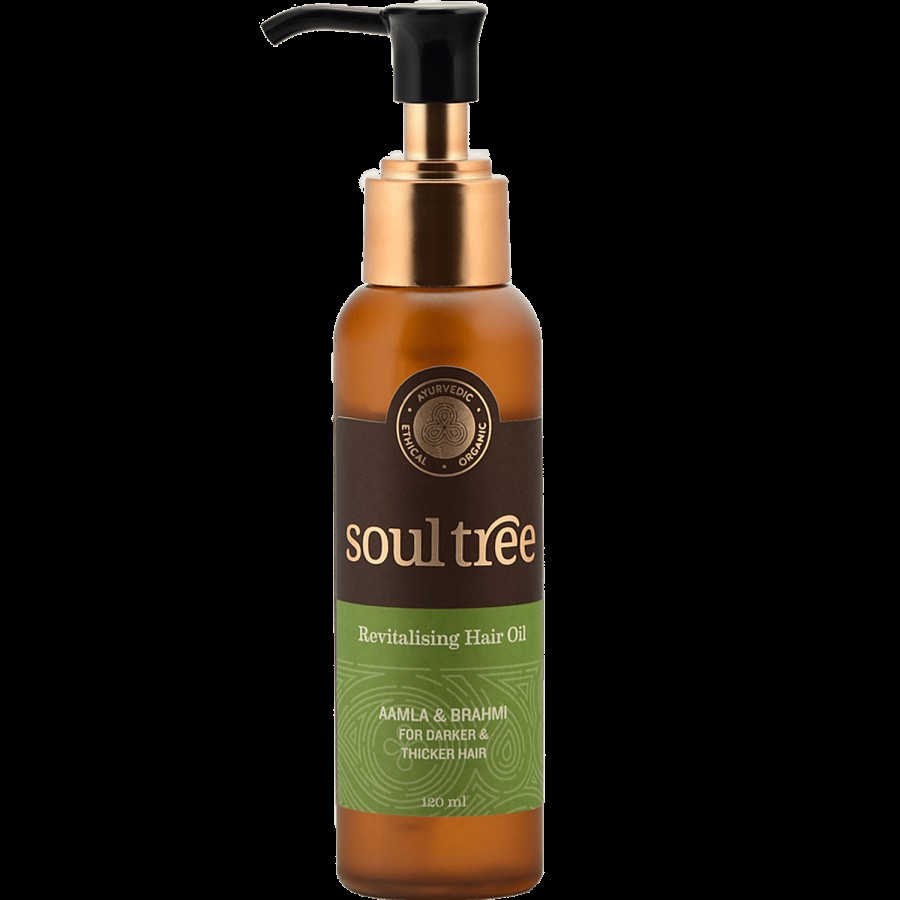 Soultree Ayurvedic Revitalising Hair Oil - Aamla & Brahmi