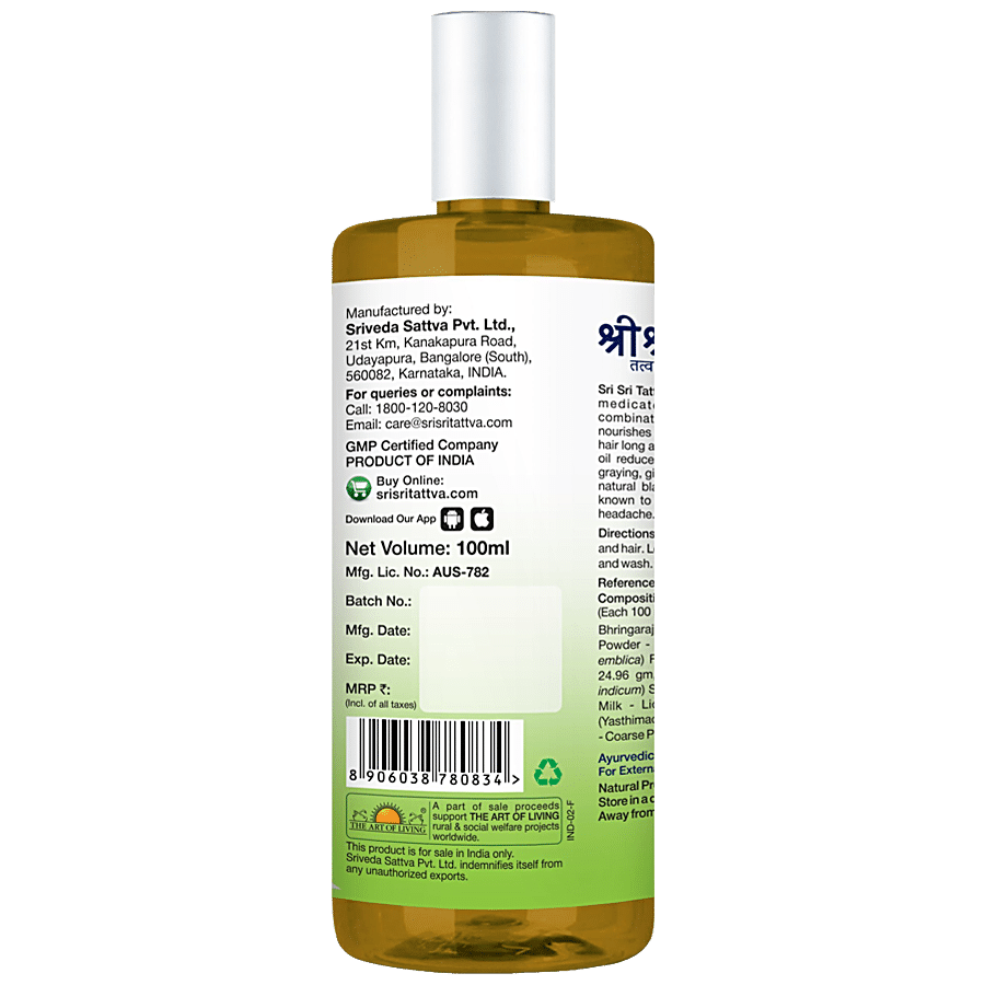 Sri Sri Tattva Bhringamalakadi Taila - For Healthy Hair