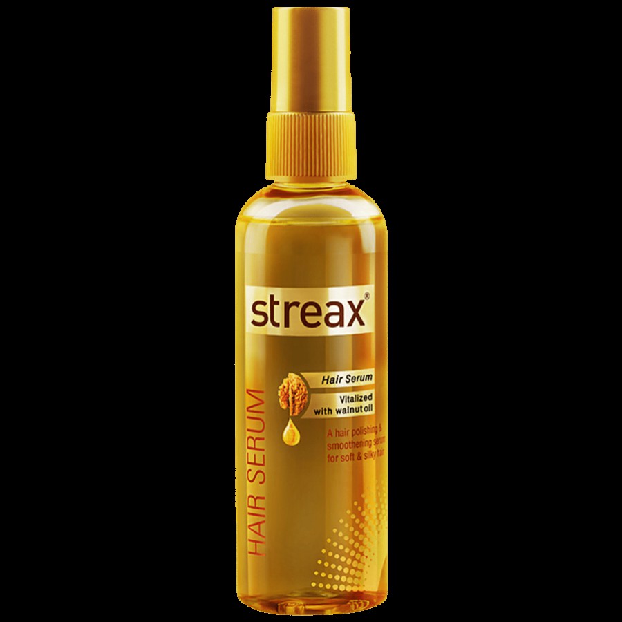 Streax Hair Serum - Vitalised With Walnut Oil